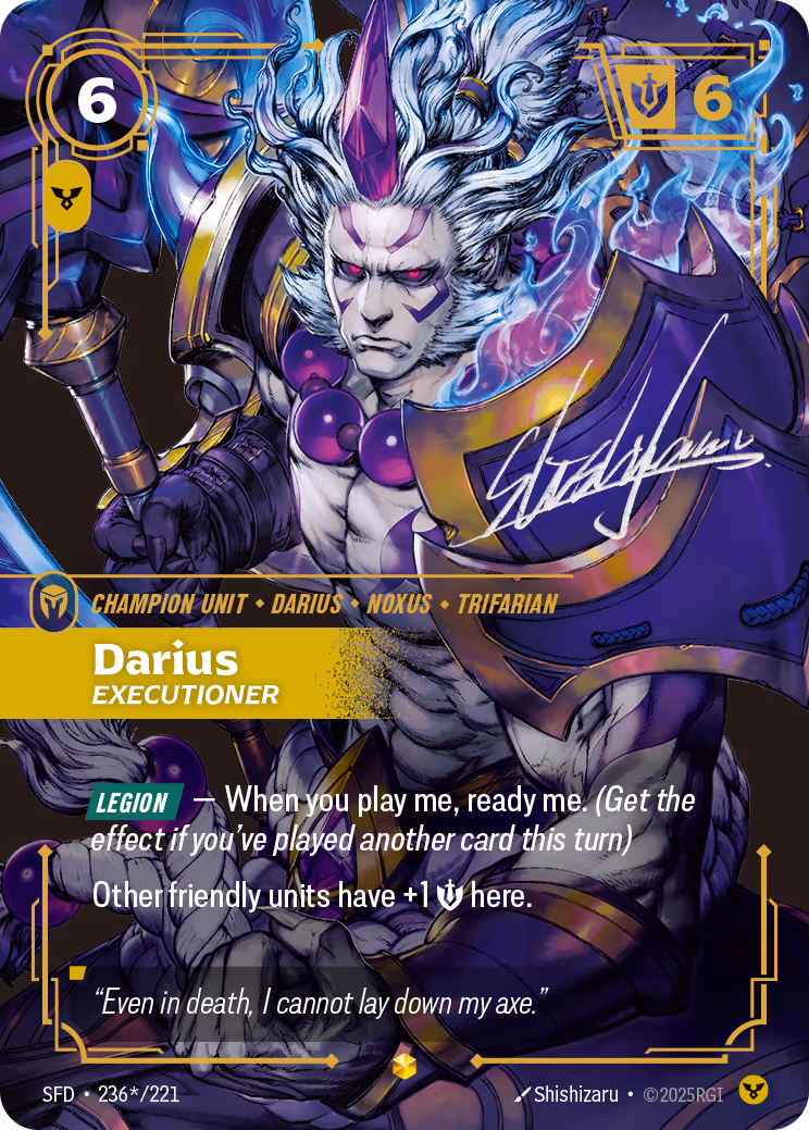 Darius - Executioner SFD-236* Riftbound card