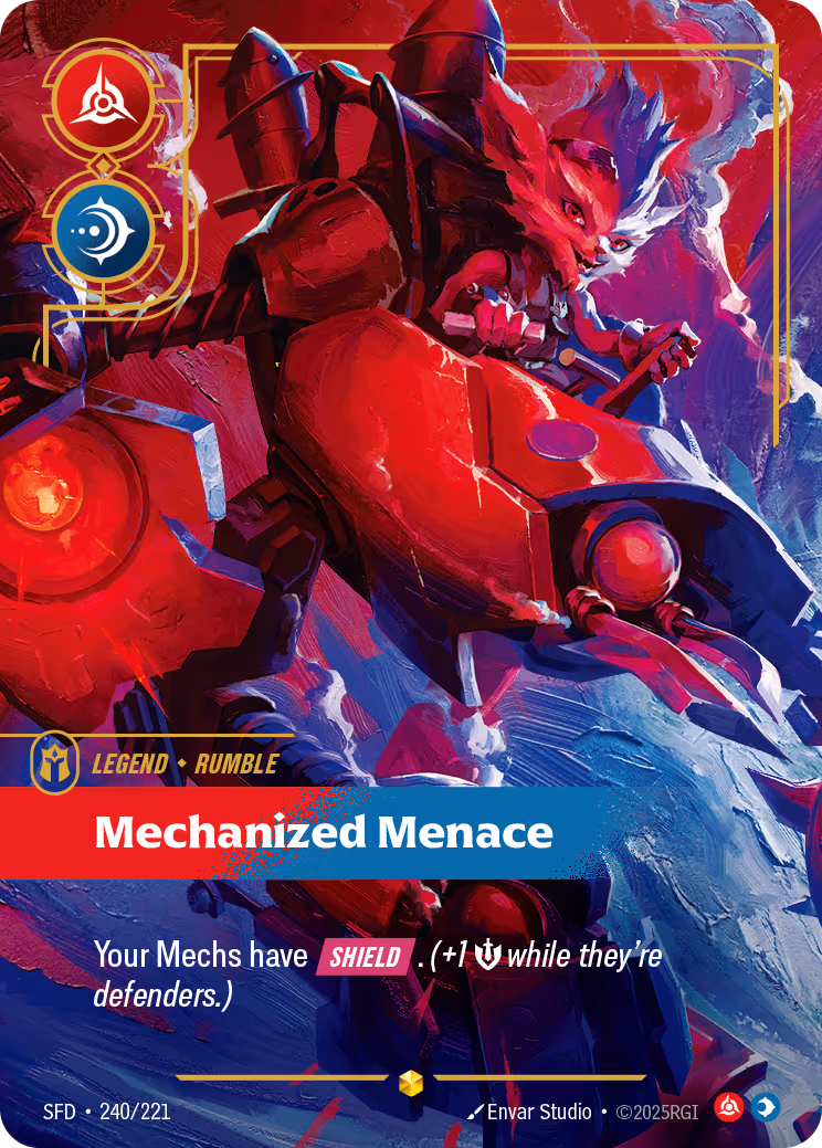 Rumble - Mechanized Menace SFD-240 Riftbound card