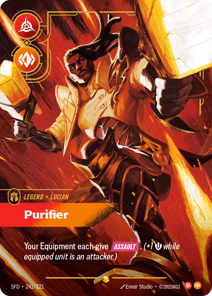 Lucian - Purifier SFD-241 Riftbound card
