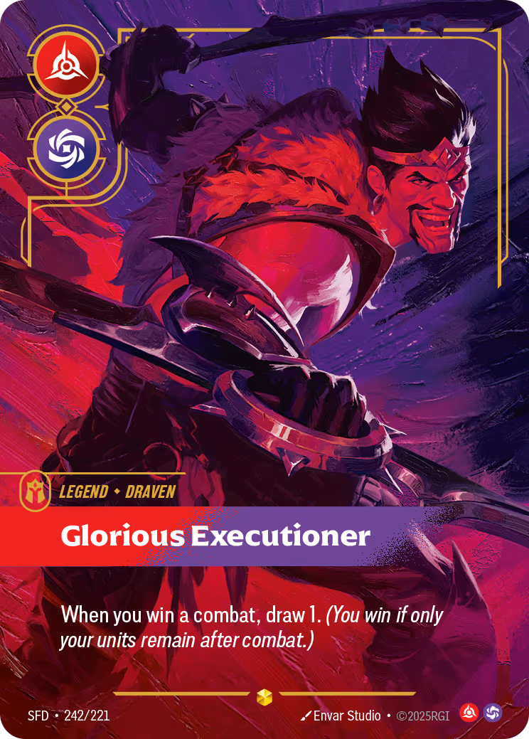 Draven - Glorious Executioner SFD-242 Riftbound card