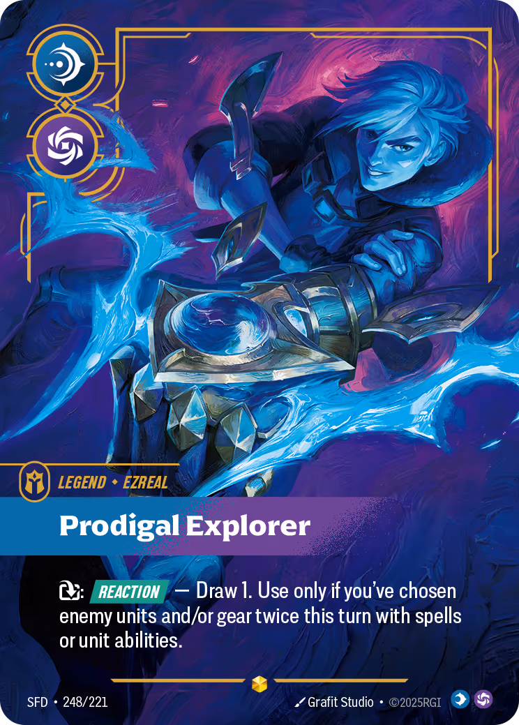 Ezreal - Prodigal Explorer SFD-248 Riftbound card