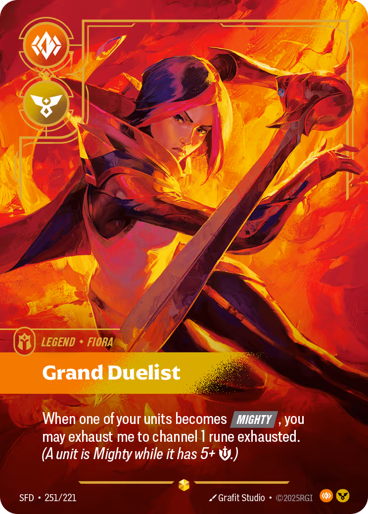 Fiora - Grand Duelist SFD-251 Riftbound card