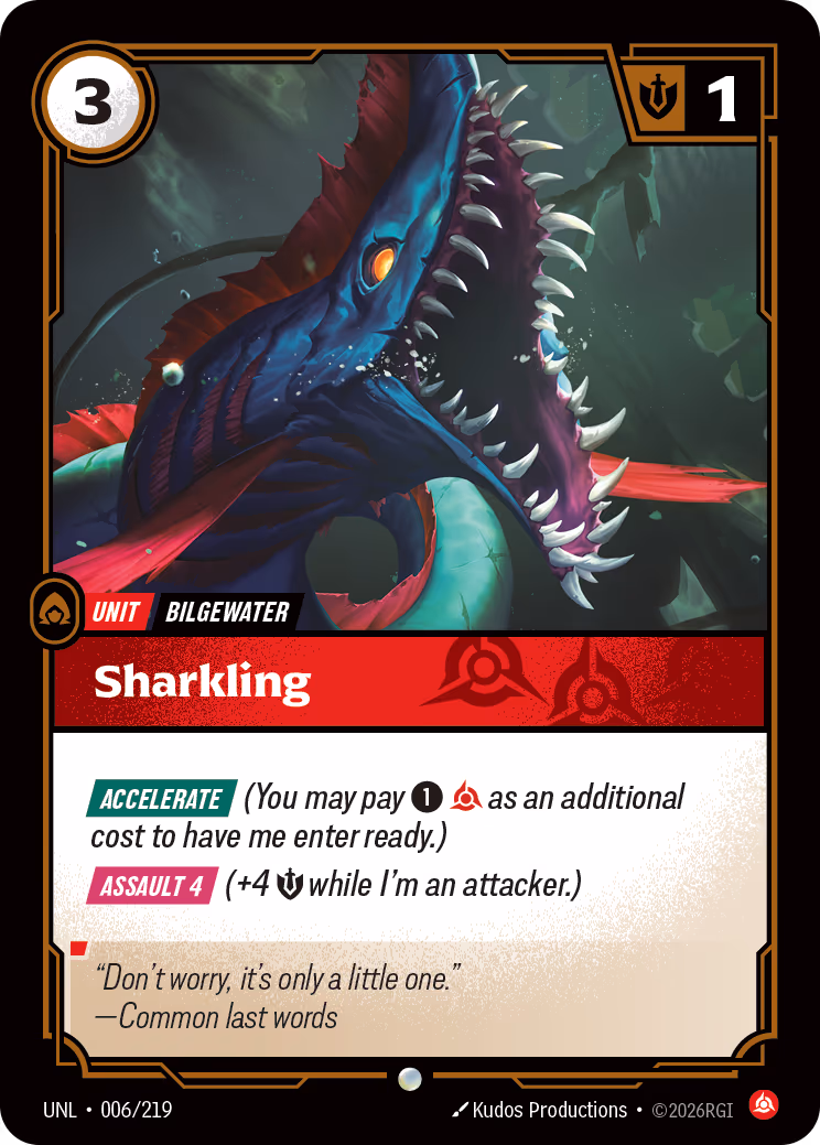 Sharkling UNL-006 Riftbound card