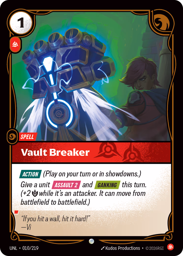 Vault Breaker UNL-010 Riftbound card