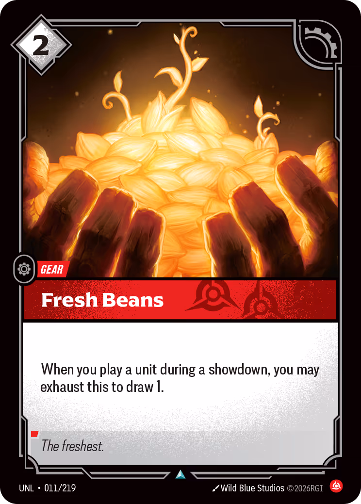 Fresh Beans UNL-011 Riftbound card