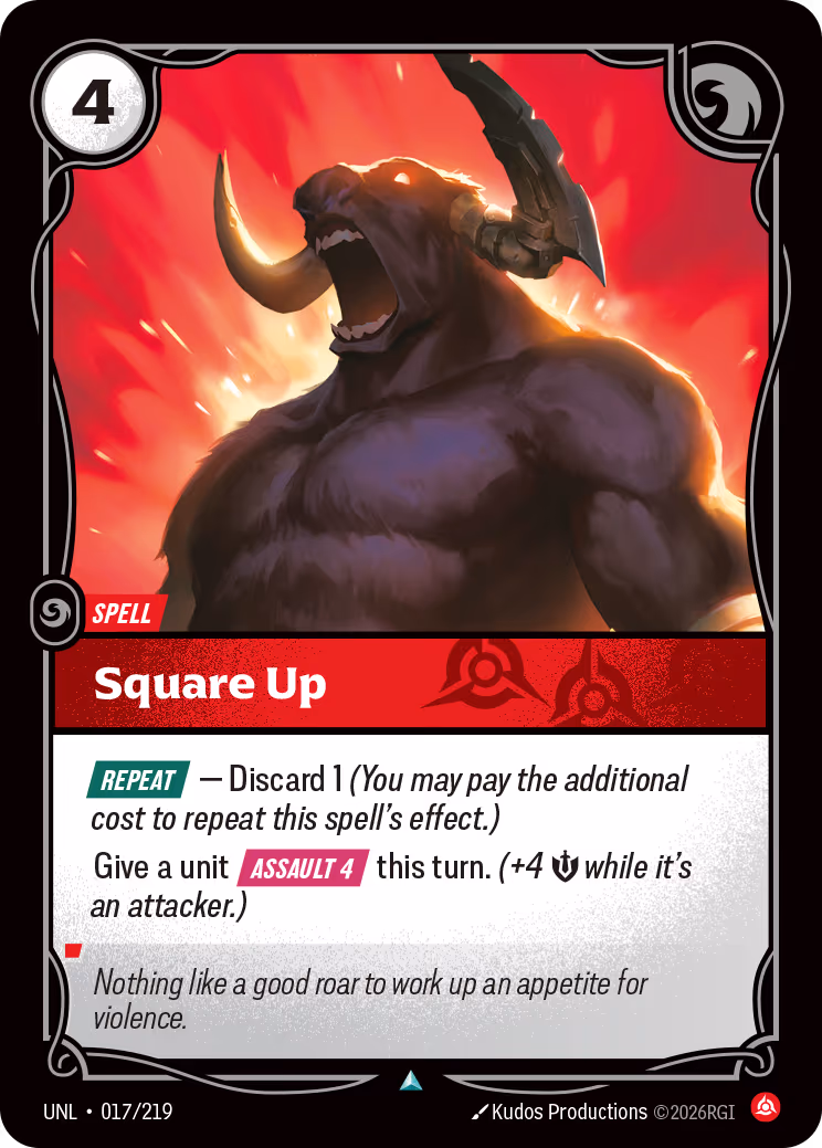 Square Up UNL-017 Riftbound card