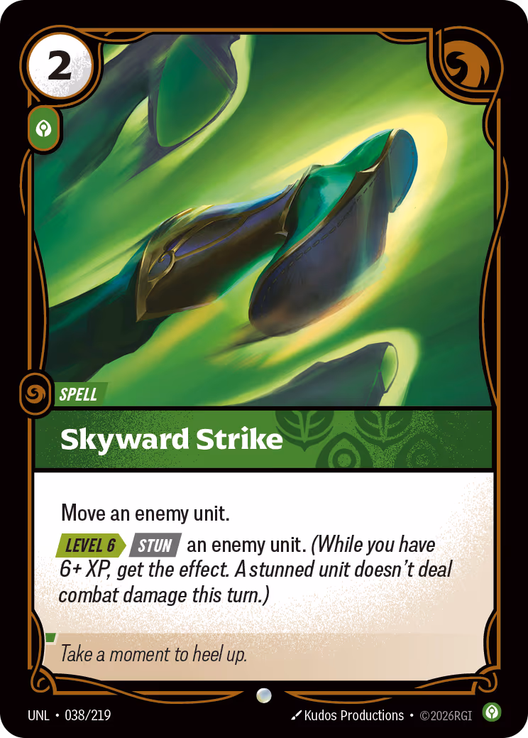 Skyward Strike UNL-038 Riftbound card
