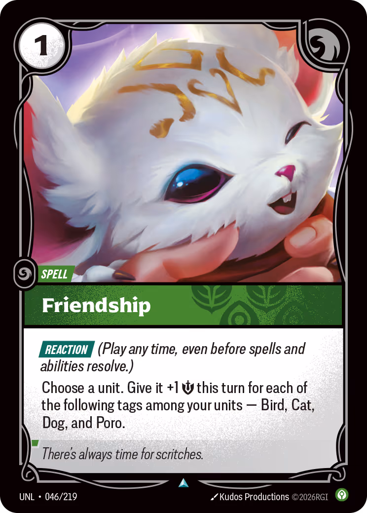 Friendship UNL-046 Riftbound card