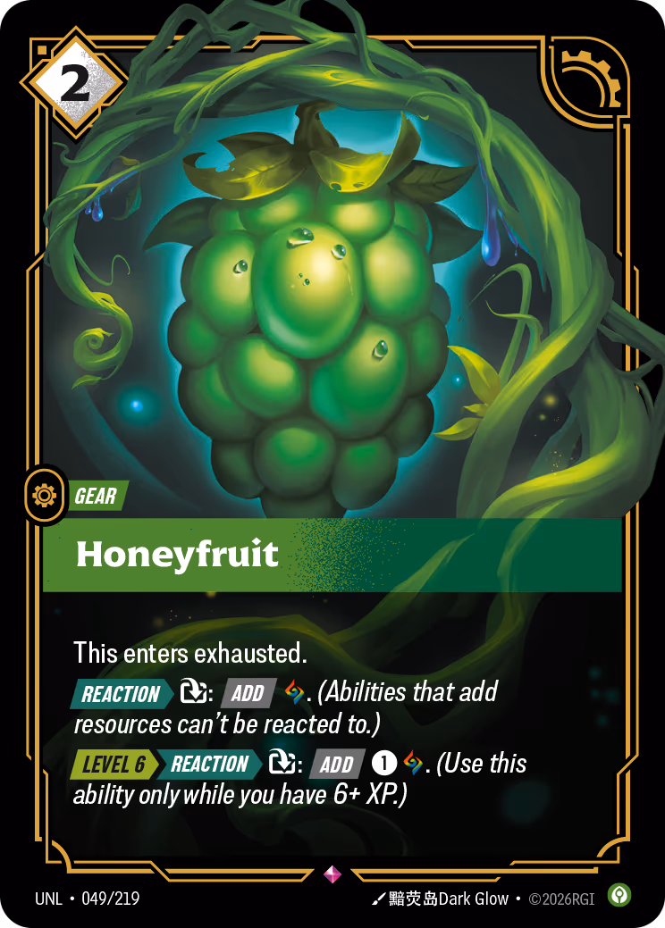 Honeyfruit UNL-049 Riftbound card