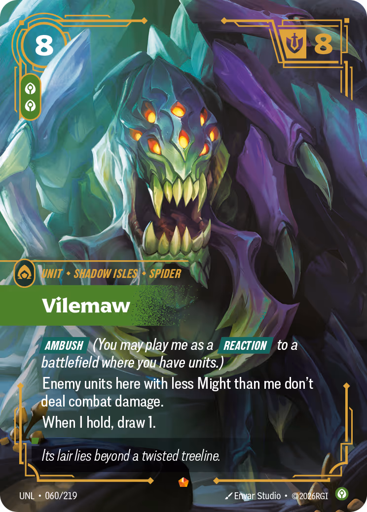 Vilemaw UNL-060 Riftbound card