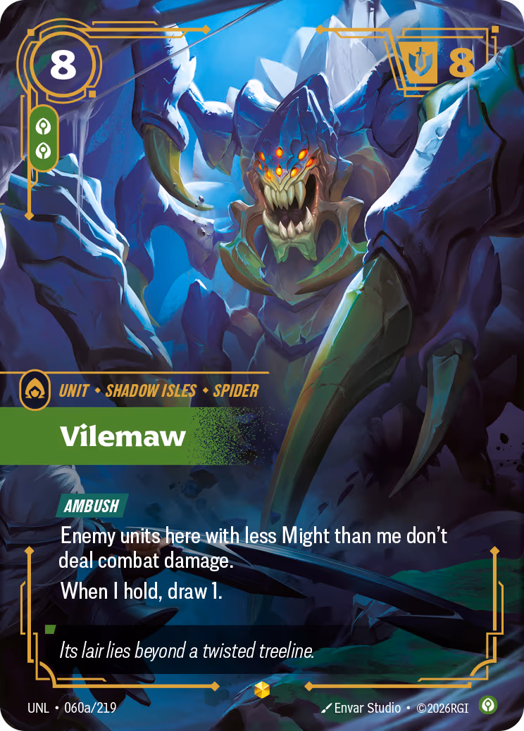 Vilemaw UNL-060A Riftbound card