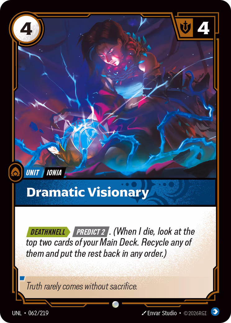 Dramatic Visionary UNL-062 Riftbound card