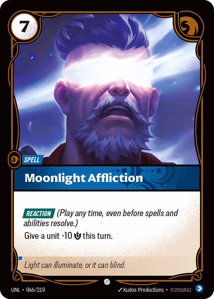 Moonlight Affliction UNL-066 Riftbound card