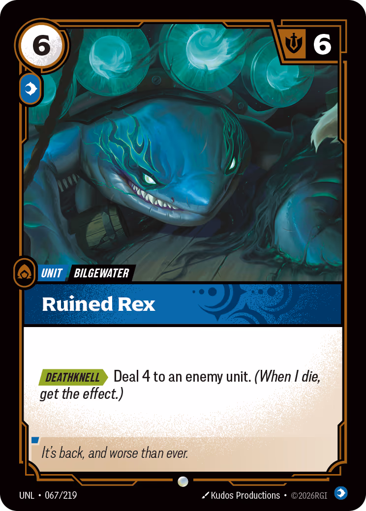Ruined Rex UNL-067 Riftbound card