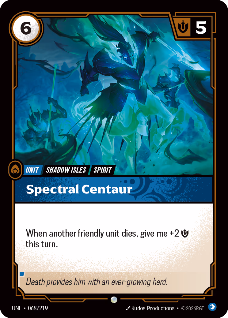 Spectral Centaur UNL-068 Riftbound card