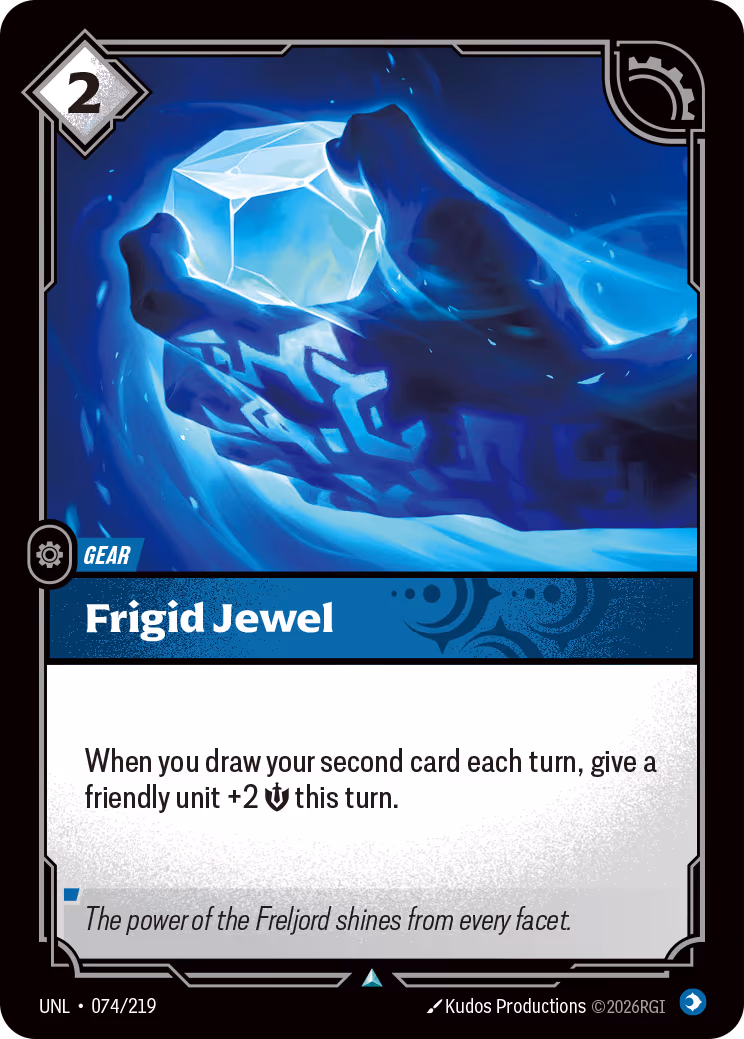 Frigid Jewel UNL-074 Riftbound card