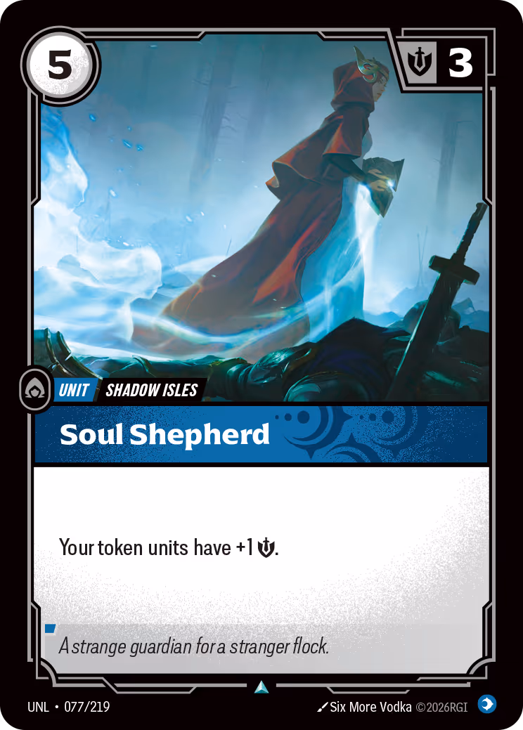 Soul Shepherd UNL-077 Riftbound card