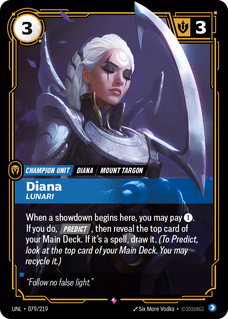 Diana - Lunari UNL-079 Riftbound card