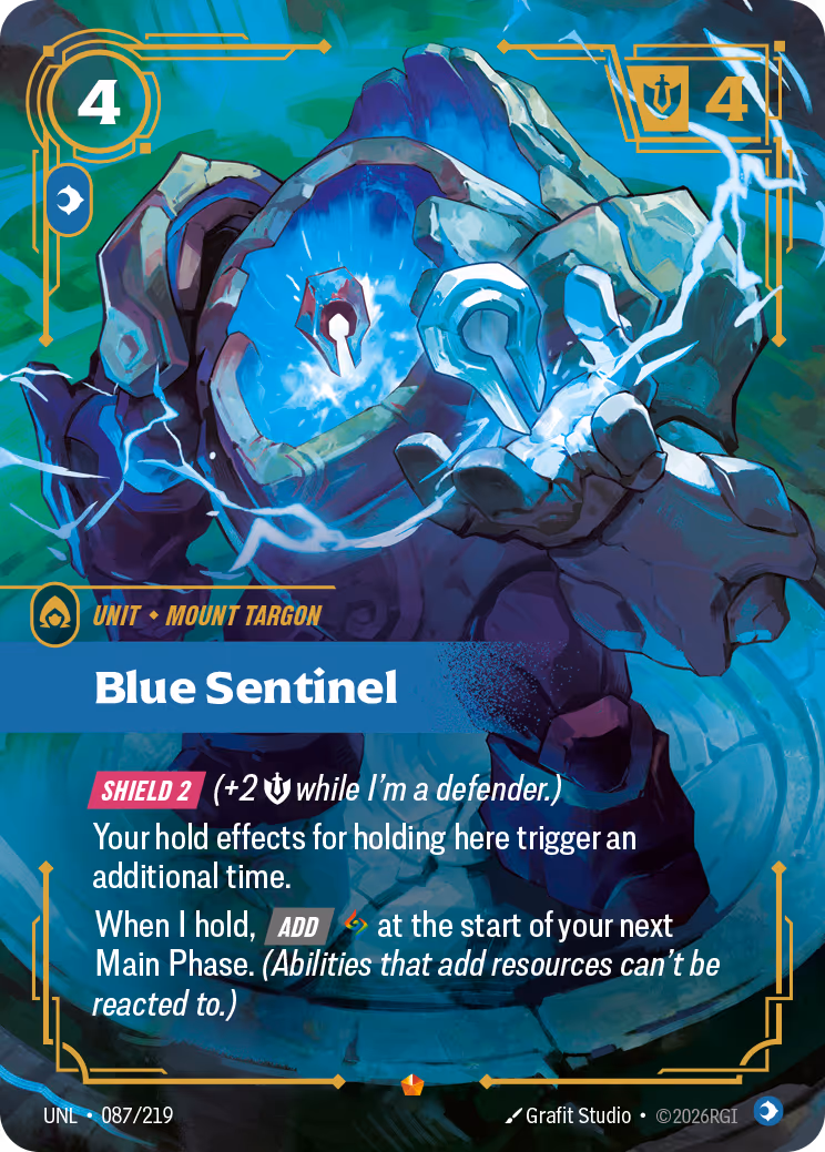 Blue Sentinel UNL-087 Riftbound card