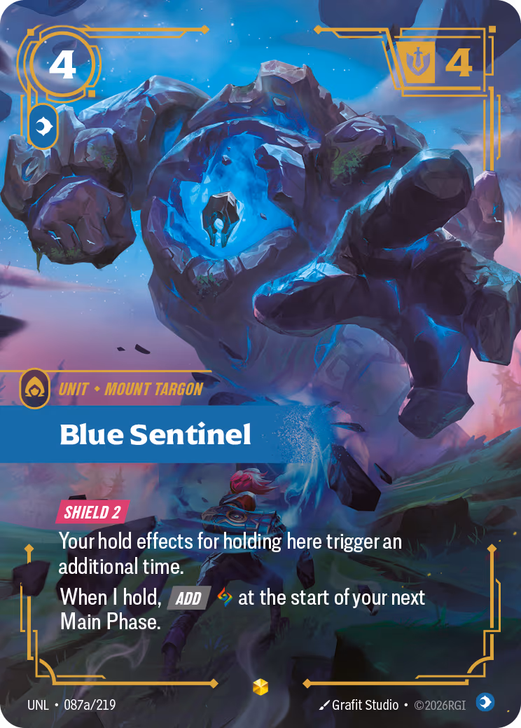 Blue Sentinel UNL-087A Riftbound card