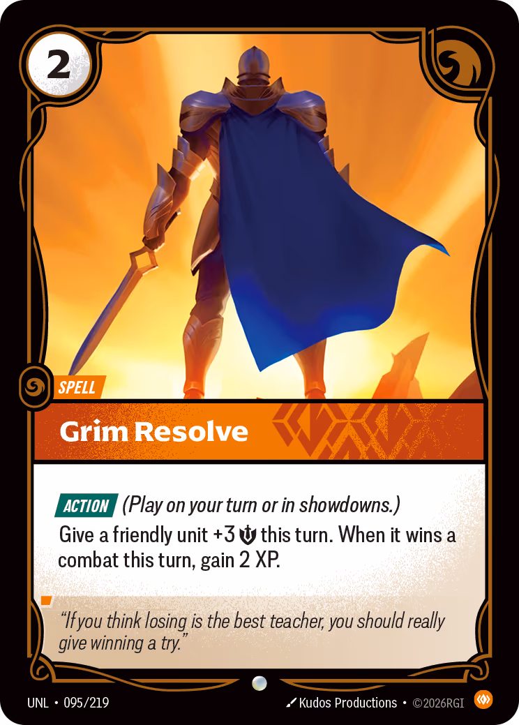 Grim Resolve UNL-095 Riftbound card