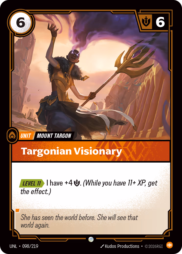 Targonian Visionary UNL-098 Riftbound card