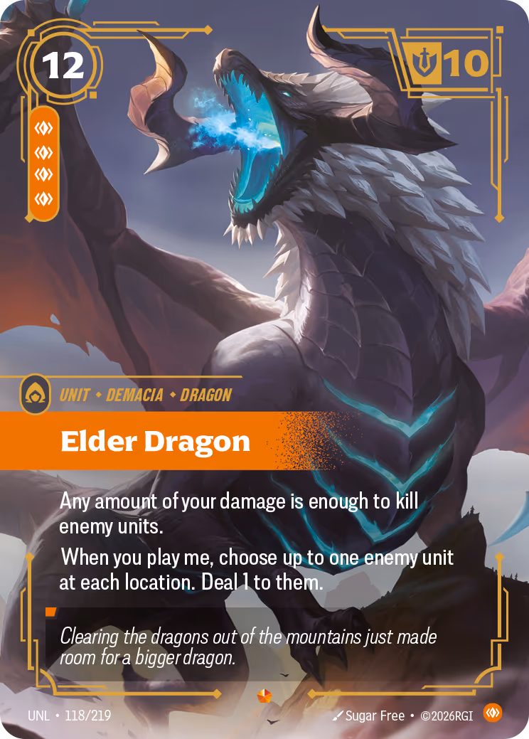 Elder Dragon UNL-118 Riftbound card
