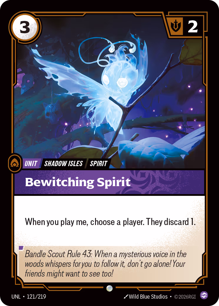 Bewitching Spirit UNL-121 Riftbound card