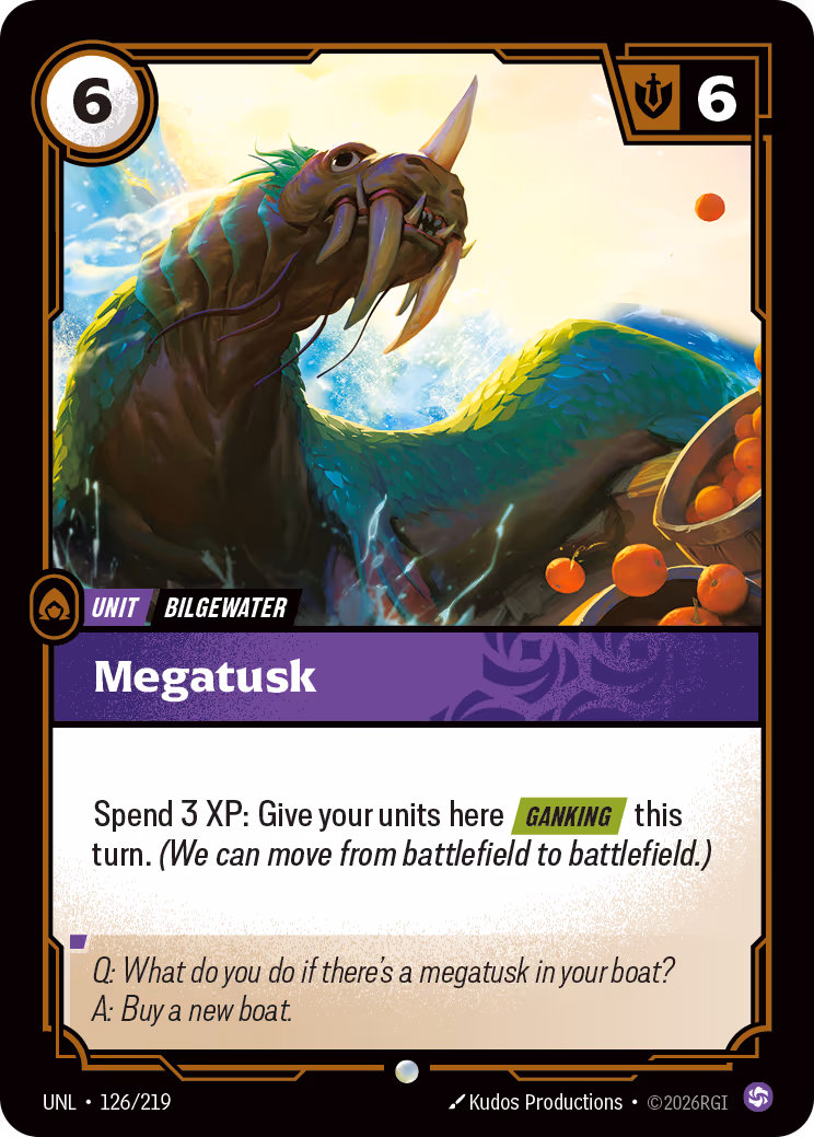 Megatusk UNL-126 Riftbound card