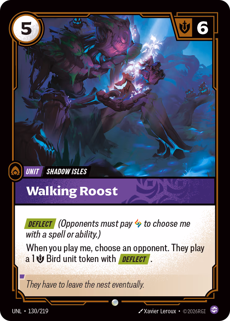 Walking Roost UNL-130 Riftbound card