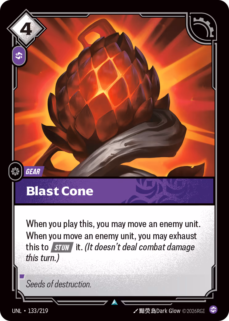 Blast Cone UNL-133 Riftbound card