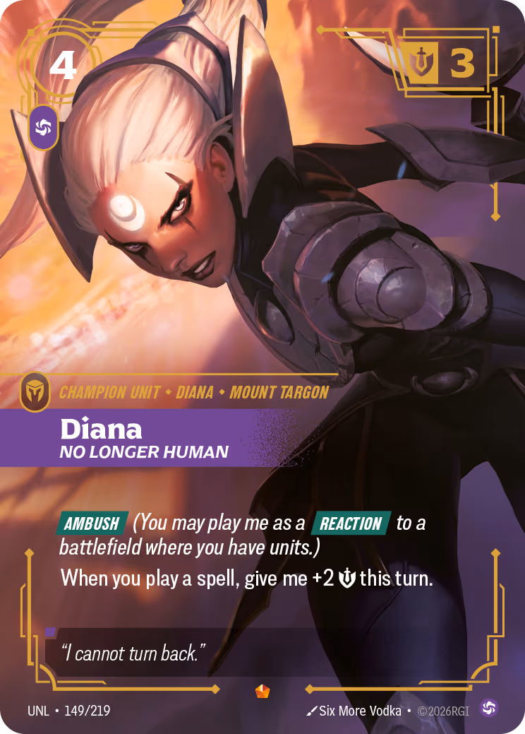 Diana - No Longer Human UNL-149 Riftbound card