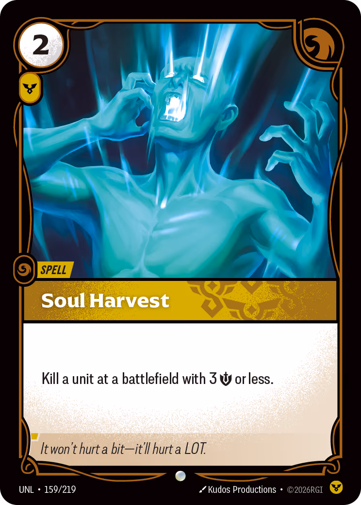 Soul Harvest UNL-159 Riftbound card