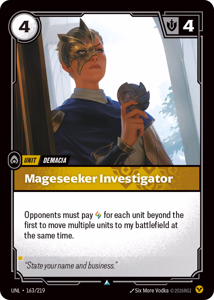 Mageseeker Investigator UNL-163 Riftbound card