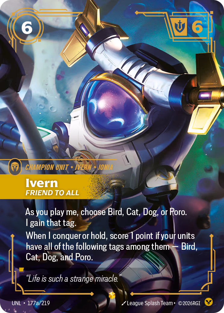 Ivern - Friend to All UNL-177A Riftbound card