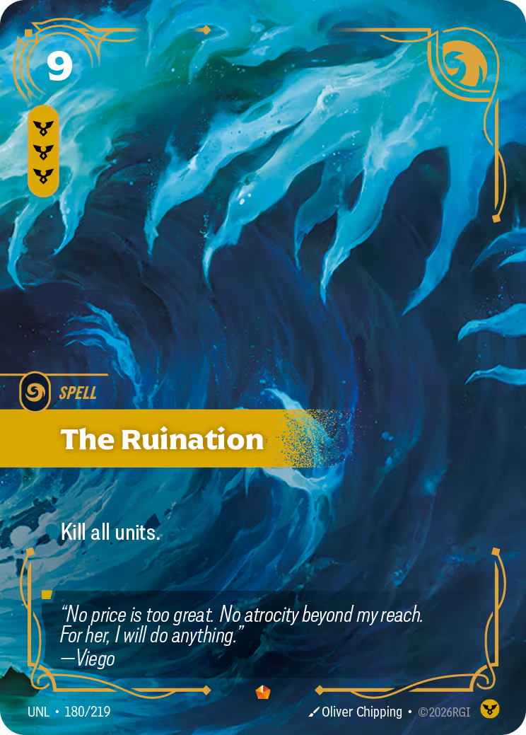 The Ruination UNL-180 Riftbound card