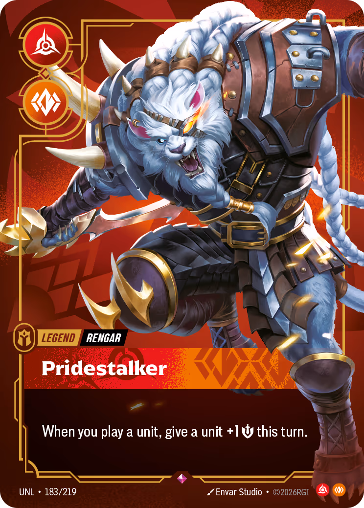 Rengar - Pridestalker UNL-183 Riftbound card