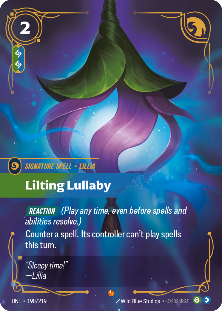 Lilting Lullaby UNL-190 Riftbound card