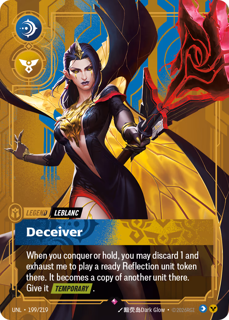 LeBlanc - Deceiver UNL-199 Riftbound card