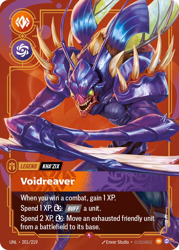 Kha'Zix - Voidreaver UNL-201 Riftbound card