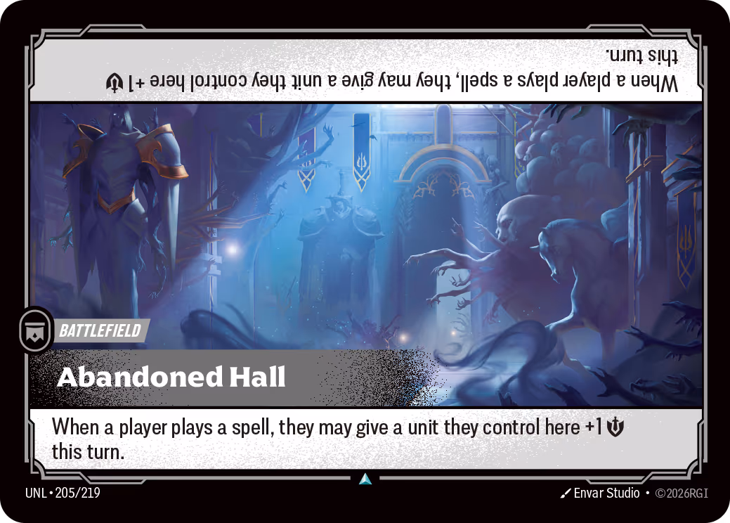 Abandoned Hall UNL-205 Riftbound card