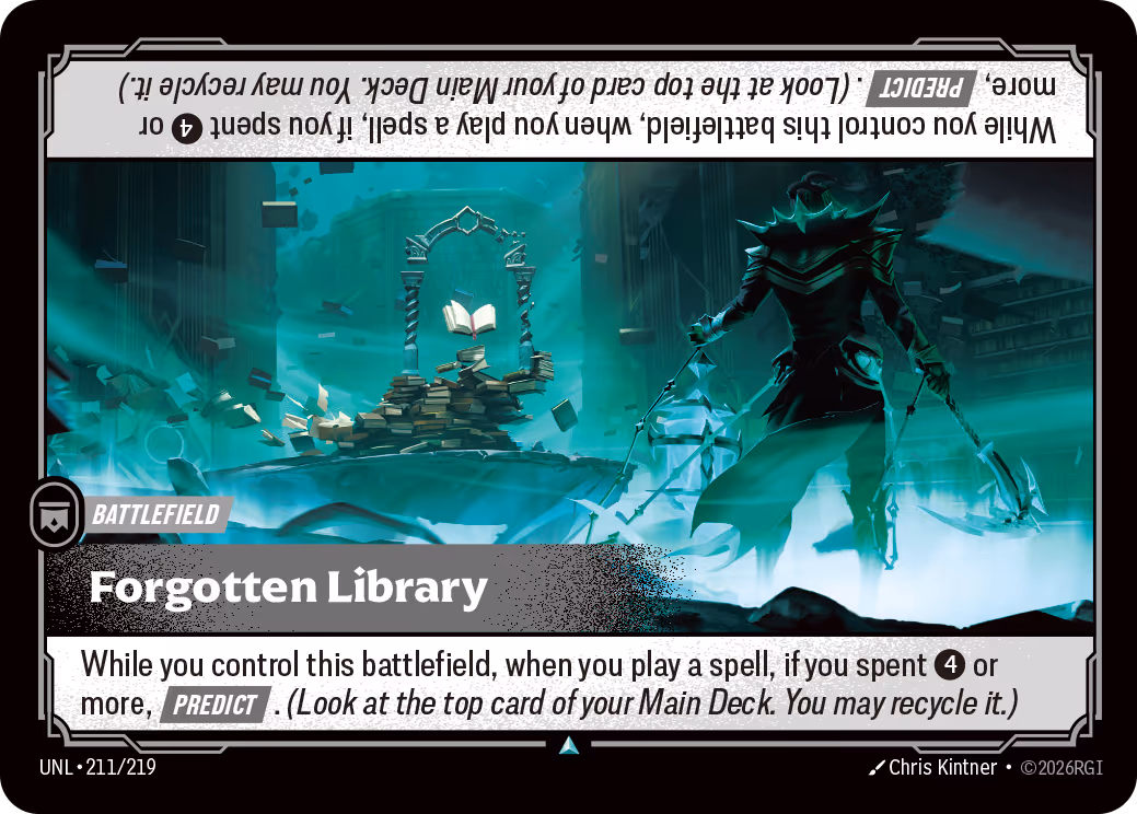 Forgotten Library UNL-211 Riftbound card