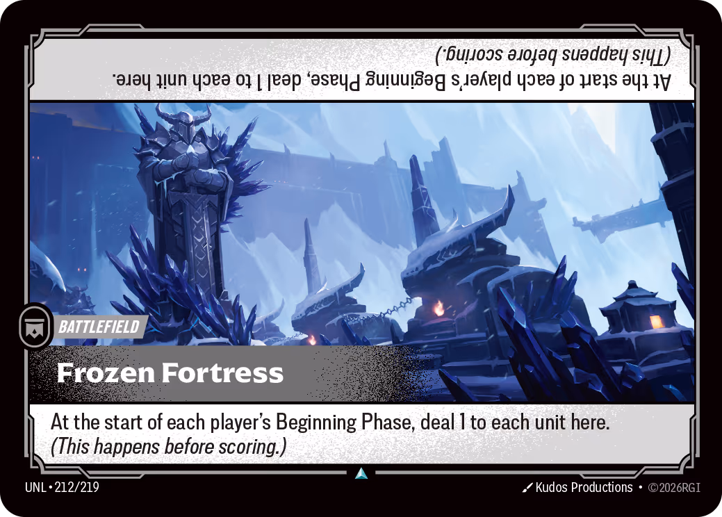 Frozen Fortress UNL-212 Riftbound card