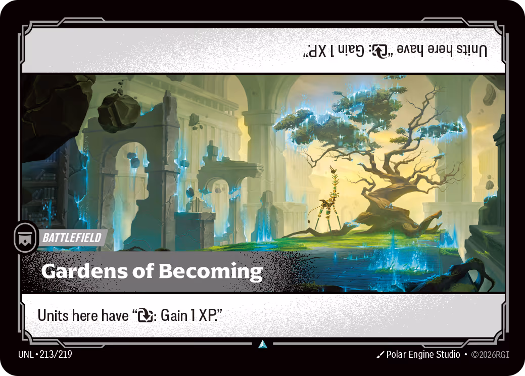 Gardens of Becoming UNL-213 Riftbound card