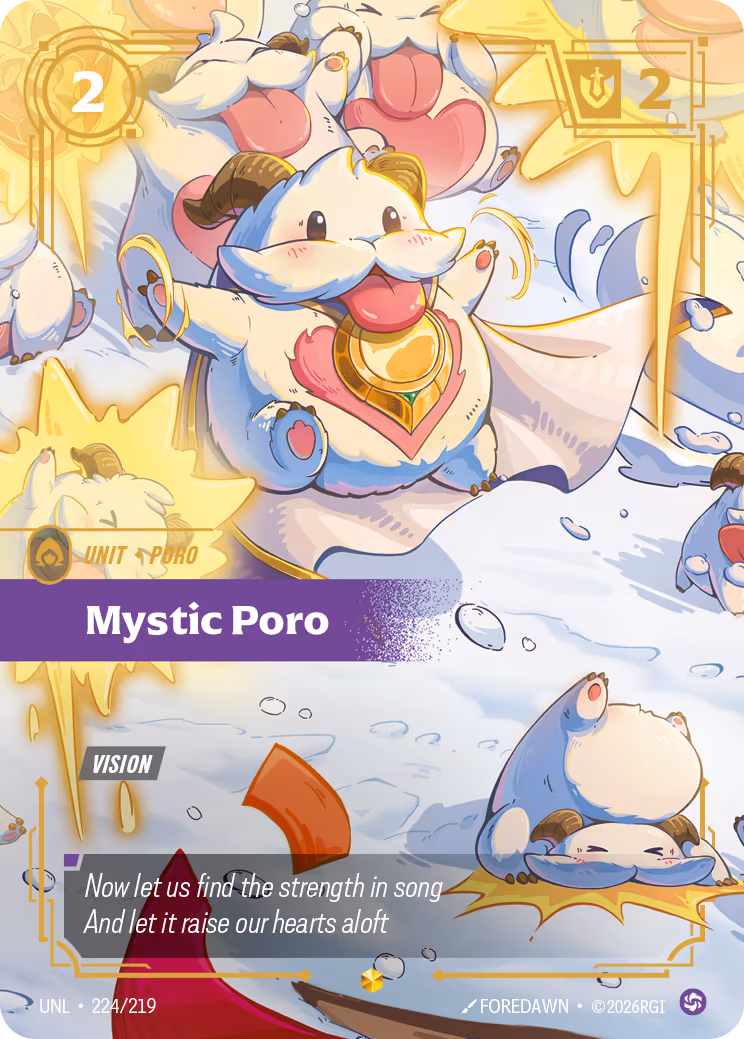 Mystic Poro UNL-224 Riftbound card