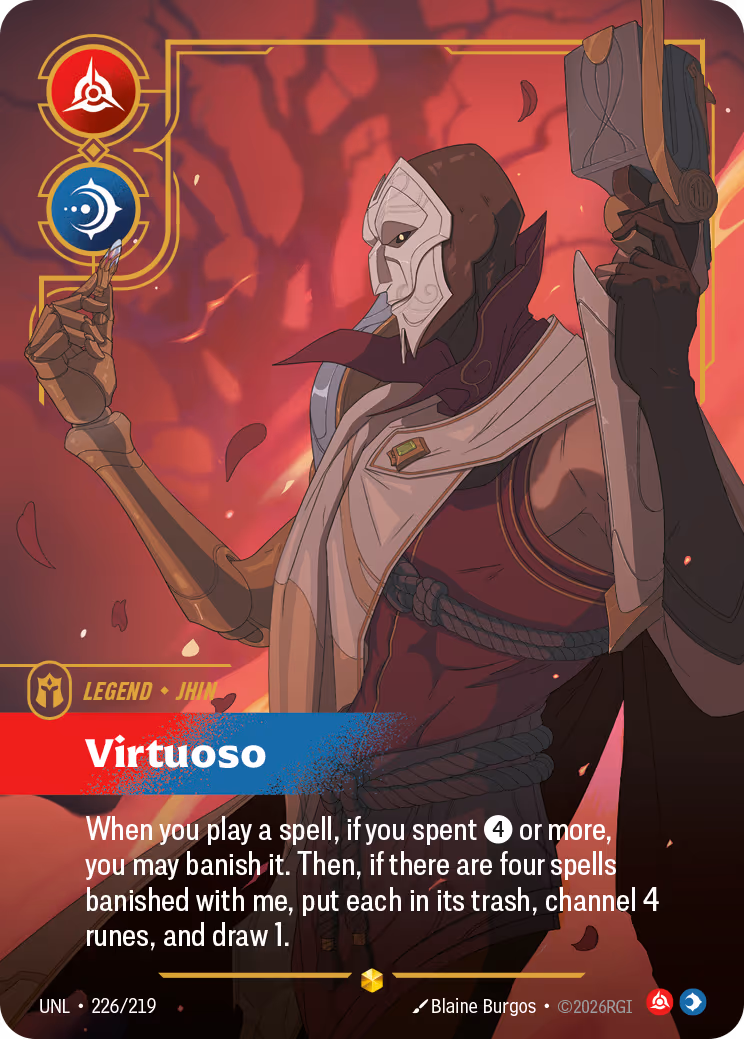 Jhin - Virtuoso UNL-226 Riftbound card