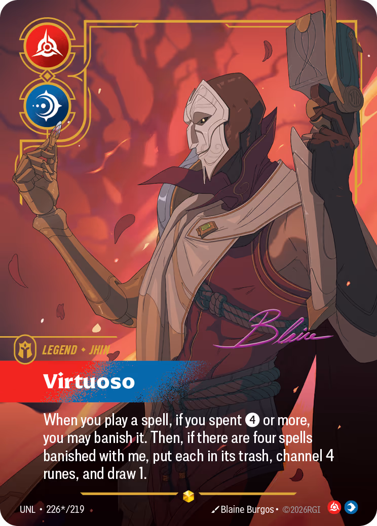 Jhin - Virtuoso UNL-226* Riftbound card