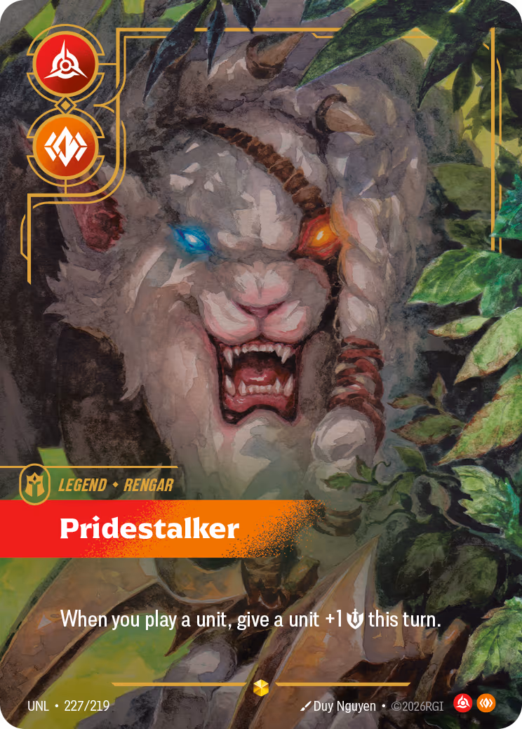 Rengar - Pridestalker UNL-227 Riftbound card