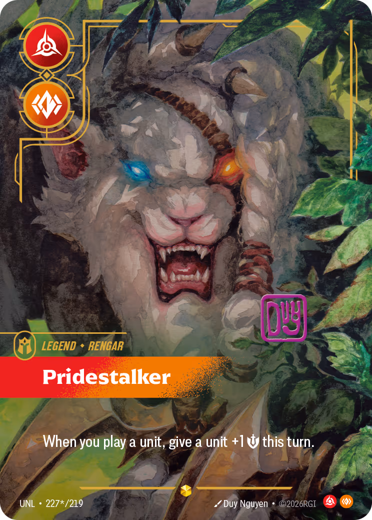 Rengar - Pridestalker UNL-227* Riftbound card