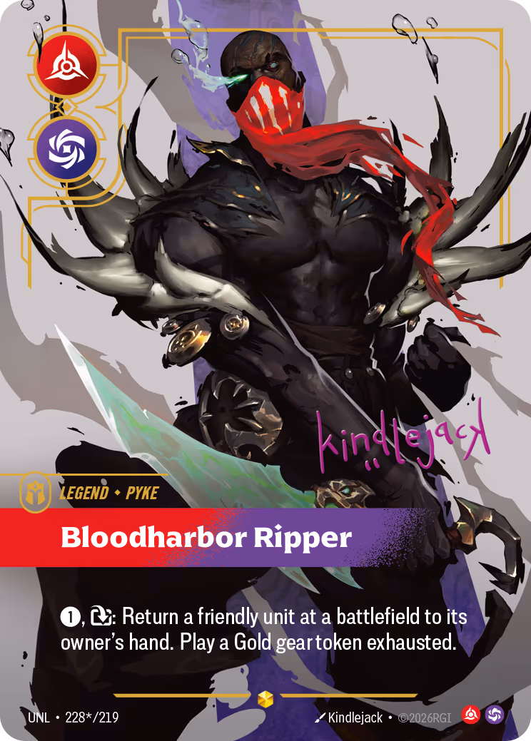 Pyke - Bloodharbor Ripper UNL-228* Riftbound card
